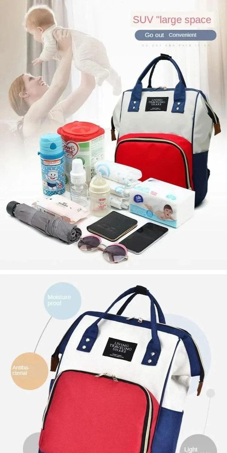 WOW GOODS !! New Diaper Bag Mummy Backpack Large Capacity Bag Mom Baby Multi-function Waterproof Outdoor Travel Diaper Bags Baby Care 2025