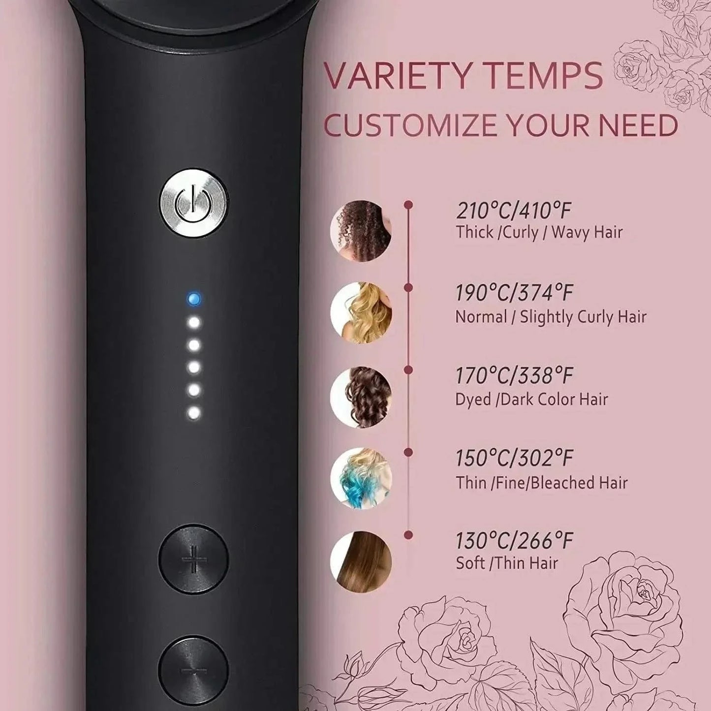x 3-in-1 Pro Heated Hot Comb – Quick & Efficient Styling