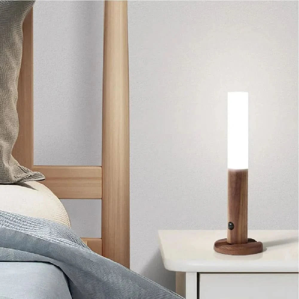 x Home & Garden Minimalist LED Wooden Night Light – USB Powered