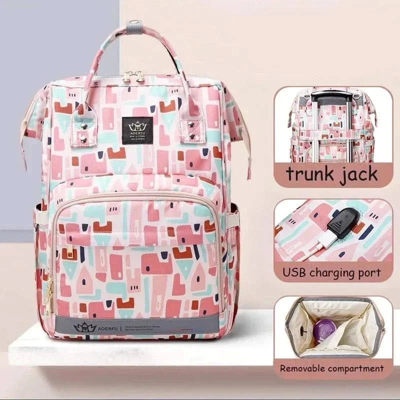 WOW GOODS !! Large Capacity Lightweight Size Mommy Baby Diaper Bag for Baby Things for Babies Large Capacity Maternity Bag