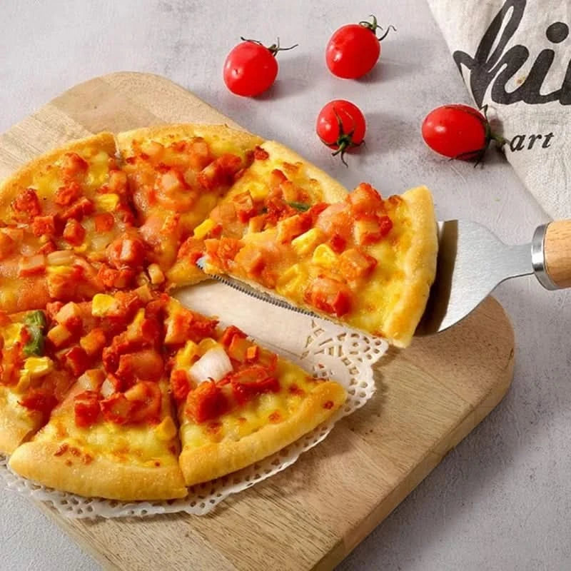 Pizza Oven Accessories Supplies Pizza Wheel Server Oven Brush Pizza Cutter Rocker Pizzas Peel Shovel for Kitchen Outdoor Grill