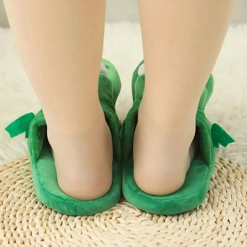 x Adorable Cartoon Crocodile Slippers β Cozy & Fun