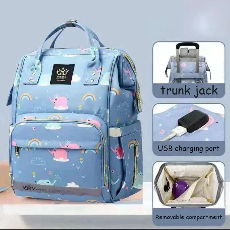 WOW GOODS !! TD1101E Large Capacity Lightweight Size Mommy Baby Diaper Bag for Baby Things for Babies Large Capacity Maternity Bag