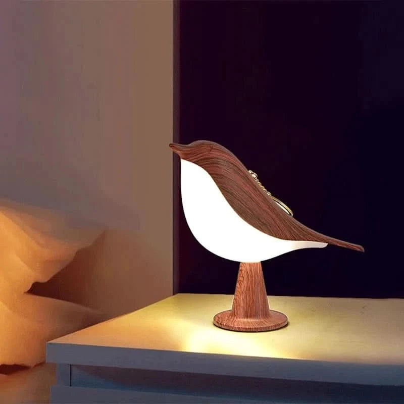 WOW GOODS !! Home & Garden Reddish brown 3 Colors Magpie Bird Night Lights Dimmable Charging LED Touch Controlled Lamp Aromatherapy Decoration Atmosphere Desk Lighting