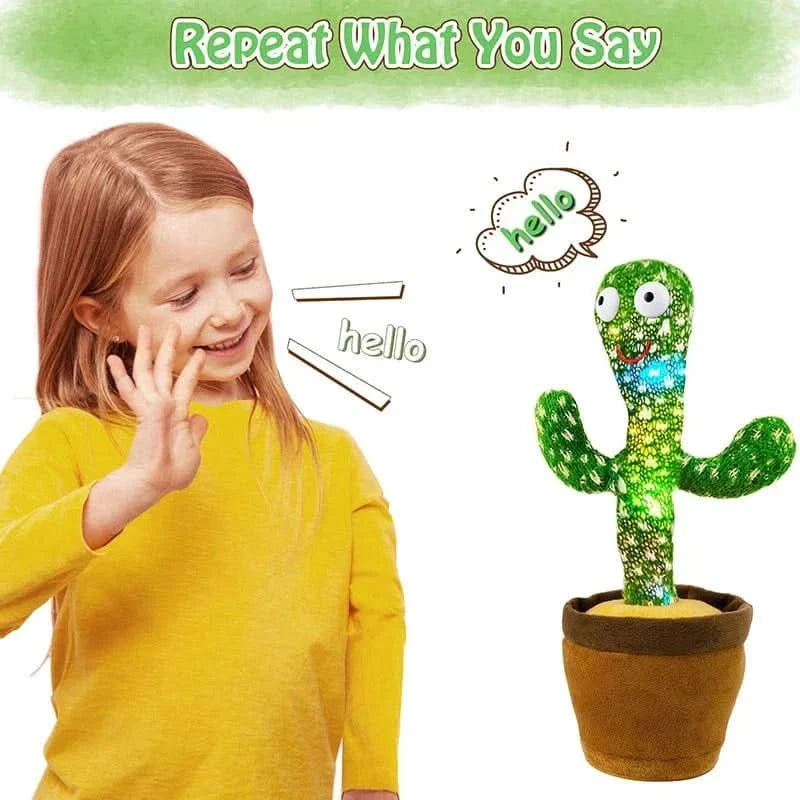x 14 inches Animated Dancing & Talking Cactus β Fun Interactive Plush