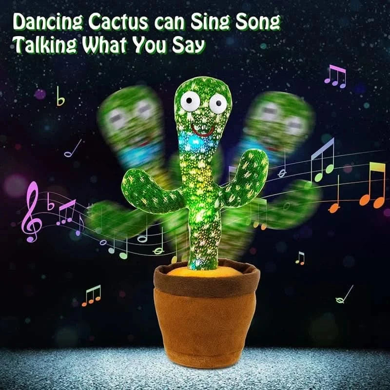 x 14 inches Animated Dancing & Talking Cactus β Fun Interactive Plush