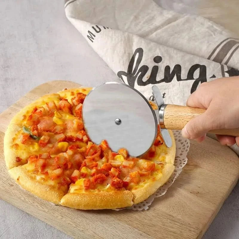 Pizza Oven Accessories Supplies Pizza Wheel Server Oven Brush Pizza Cutter Rocker Pizzas Peel Shovel for Kitchen Outdoor Grill