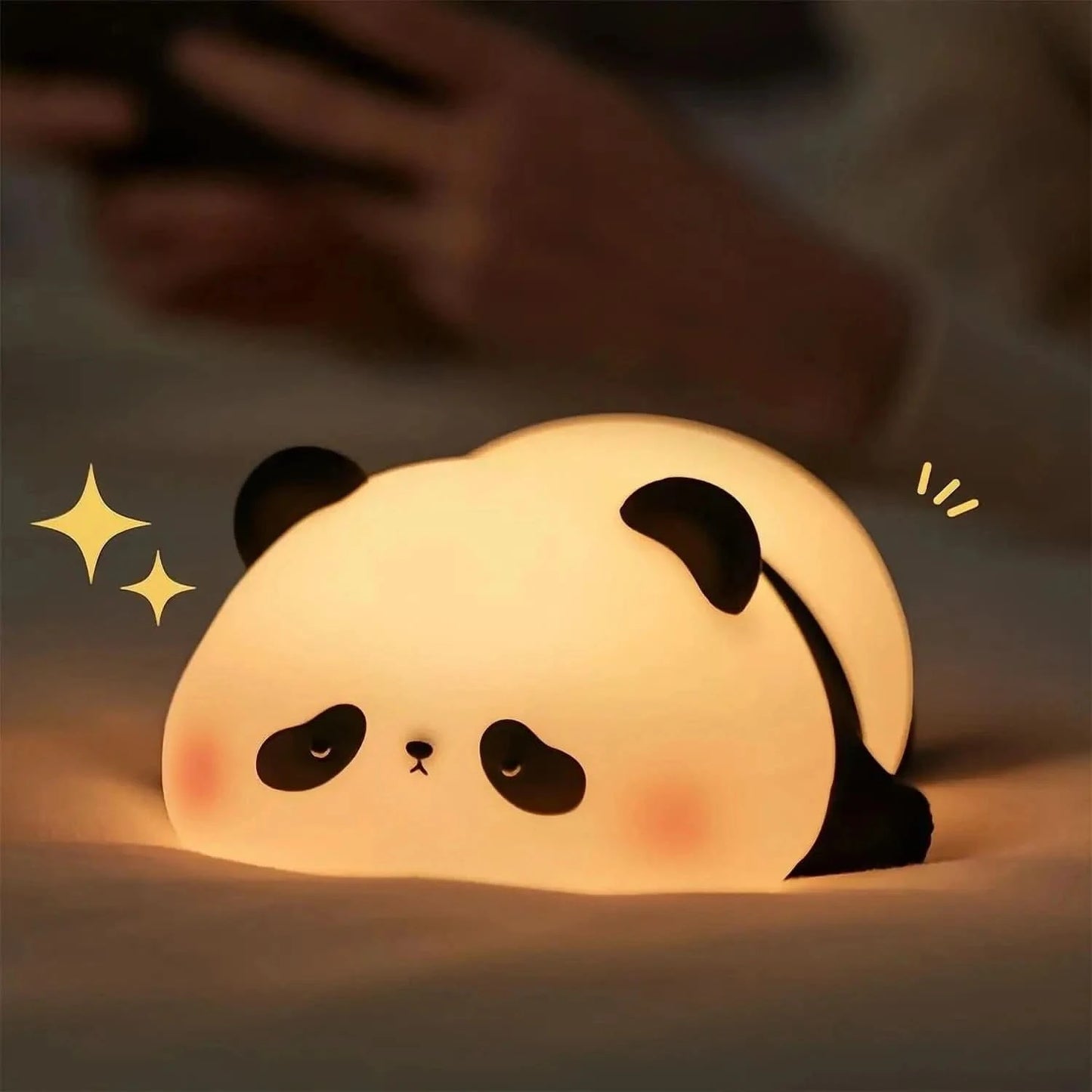 4348 WC VIP Baby & Child Panda LED Night Lights Cute Sheep Panda Rabbit Silicone Lamp USB Rechargeable Timing Bedside Decor Kids Baby nightlight Birthday Gift