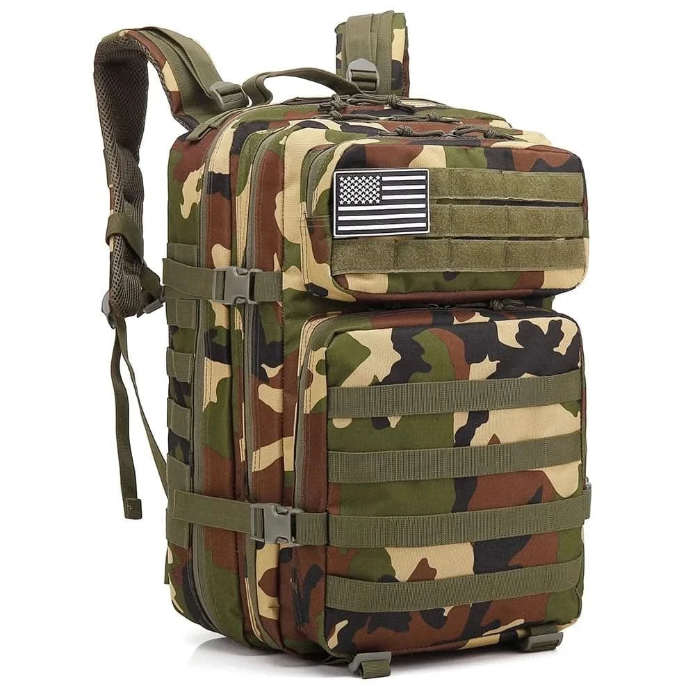 WOW GOODS !! Camo QT&QY Tactical Backpacks Outdoor 45L Large Capacity Man 3 Days Molle Hking Bags For Outdoor Trekking Camping Backpack