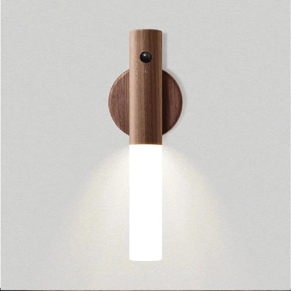 x Home & Garden Minimalist LED Wooden Night Light – USB Powered