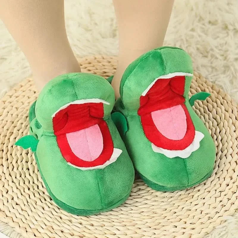 x Adorable Cartoon Crocodile Slippers β Cozy & Fun