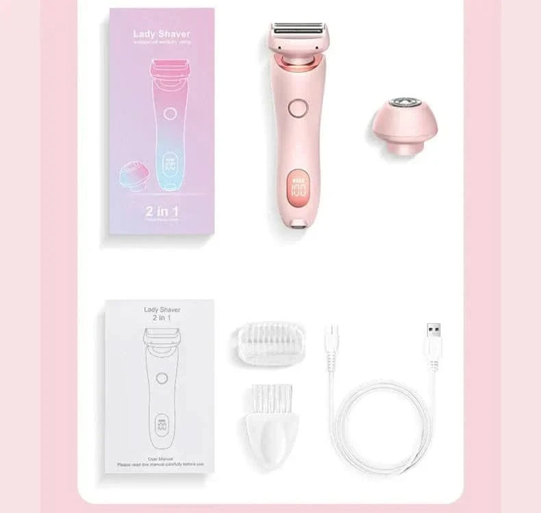 x SmoothGlide Women’s Electric Razor – Painless & Rechargeable