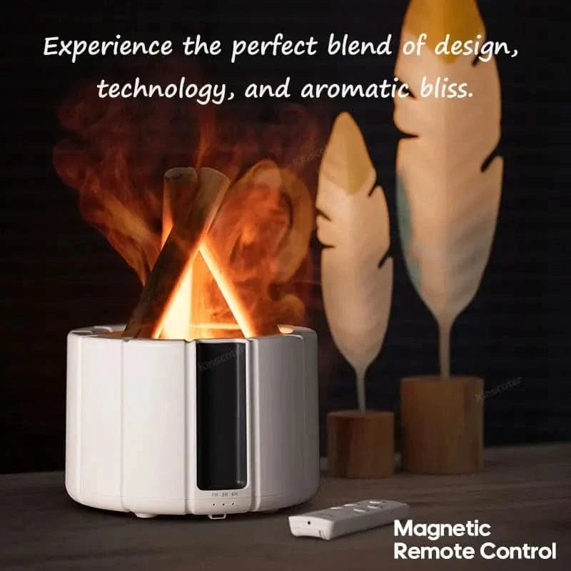 x Simulated Flame Aromatherapy Diffuser – Relaxing & Stylish