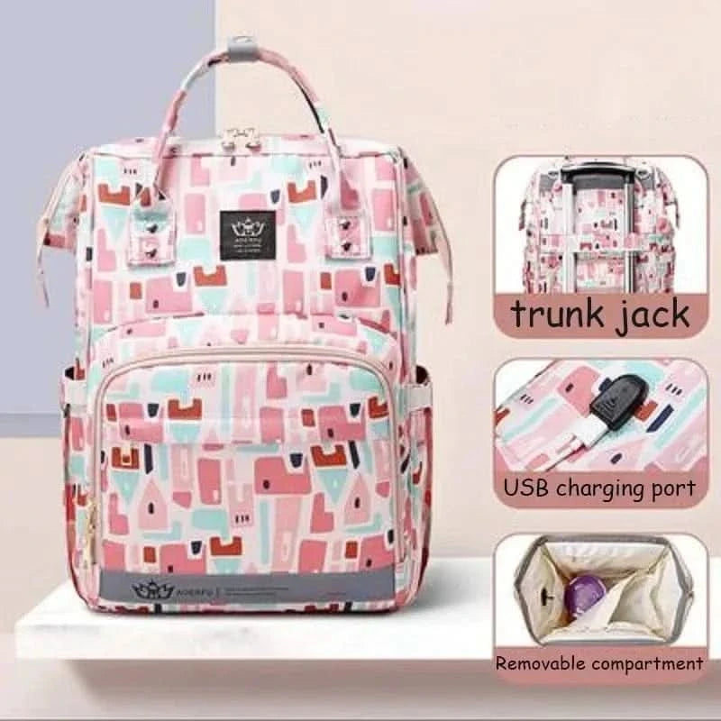WOW GOODS !! TD1101A Large Capacity Lightweight Size Mommy Baby Diaper Bag for Baby Things for Babies Large Capacity Maternity Bag