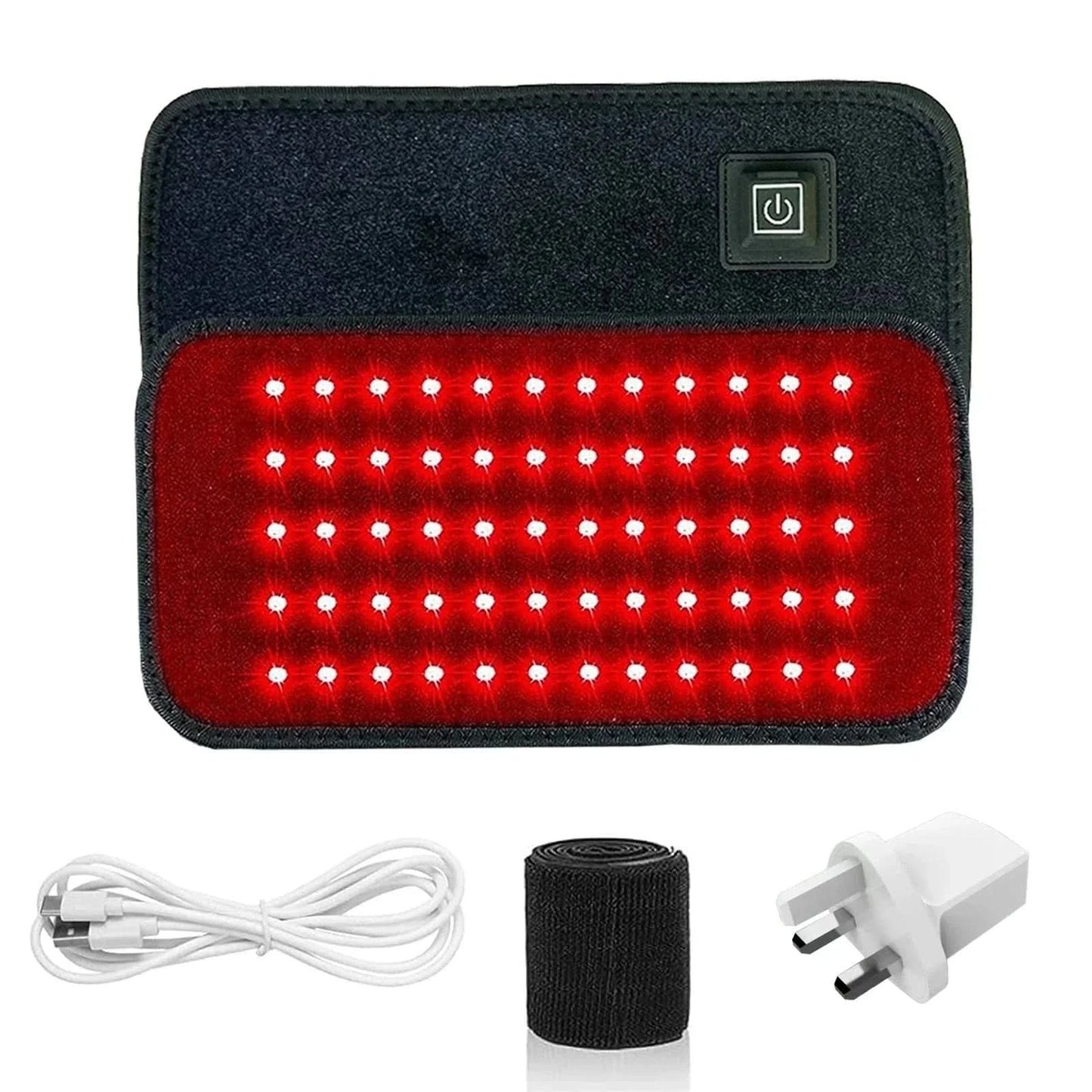 x PAD USB UK PLUG Advanced Infrared & Red Light Therapy Belt – Pain Relief