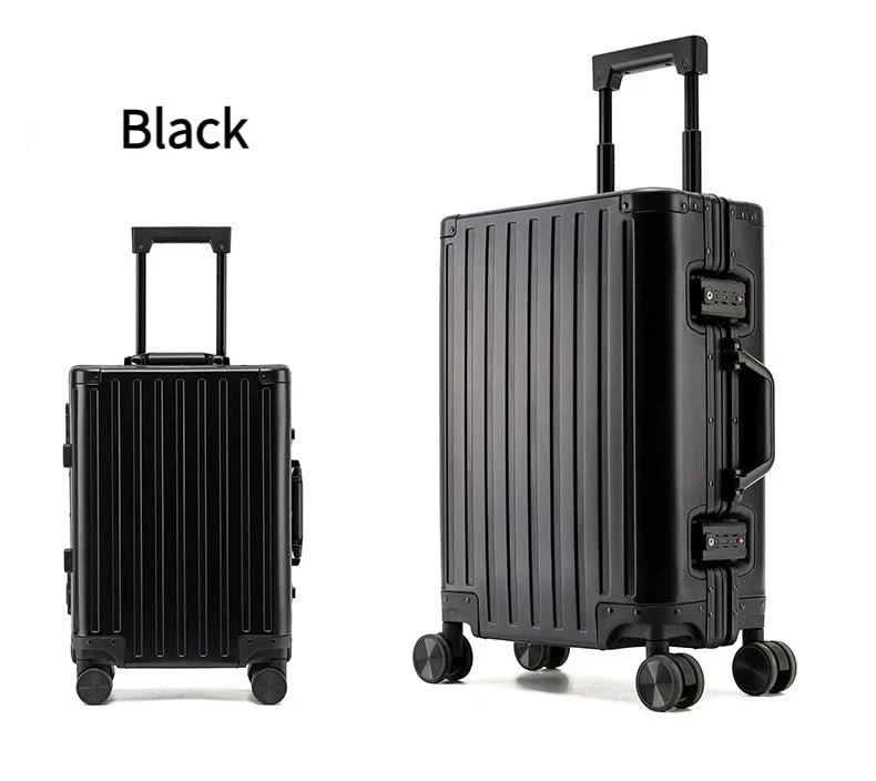 Large Capacity Durable Luggage for Men and Women, Aluminum, Carry-On, Boarding, Travel, New, 20, 24, 26, 28