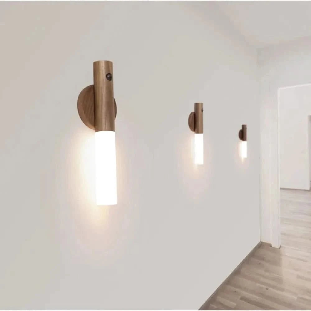 x Home & Garden Minimalist LED Wooden Night Light – USB Powered