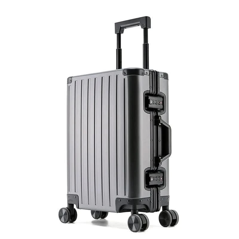 Large Capacity Durable Luggage for Men and Women, Aluminum, Carry-On, Boarding, Travel, New, 20, 24, 26, 28
