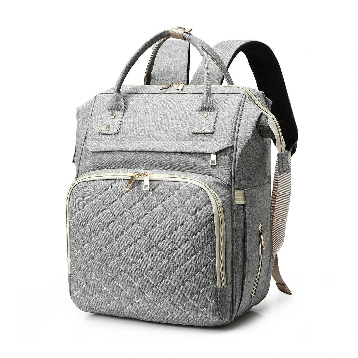 WOW GOODS !! light gray Folding Mommy Bag Mummy Large Capacity Bag Mom Baby Multi-function Waterproof Outdoor Travel Diaper Bags For Baby Care