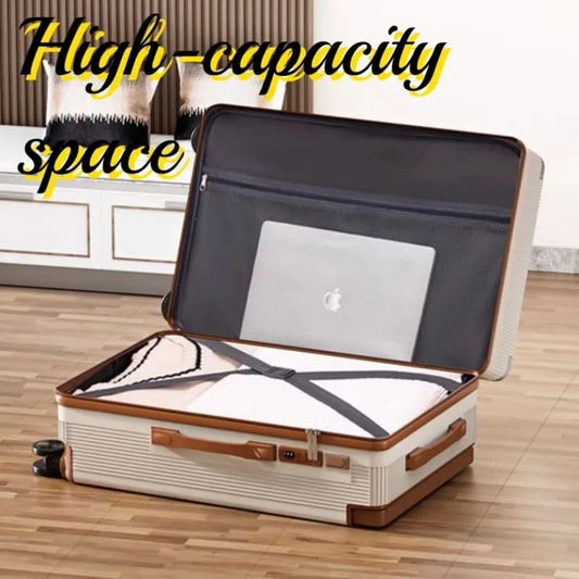 2025 New Luggage, Wide Trolley Bar, Shock Absorption Brake, Large Capacity Suitcase, 20 Inch Boarding Box Password Box