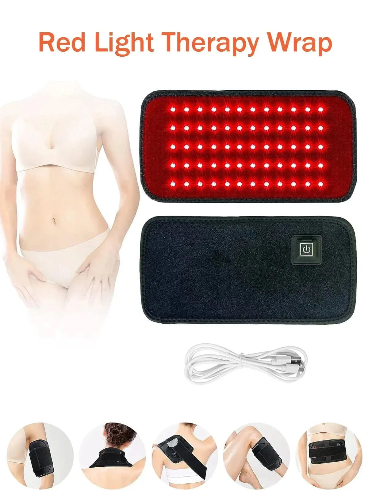 x Advanced Infrared & Red Light Therapy Belt – Pain Relief