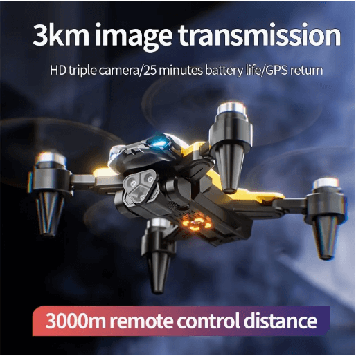 New M5 Quadcopter with Triple Cameras, Optical Flow Positioning, One-Key Return, Brushless Motor — Top Choice for Holiday Gifts