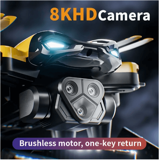 New M5 Quadcopter with Triple Cameras, Optical Flow Positioning, One-Key Return, Brushless Motor — Top Choice for Holiday Gifts