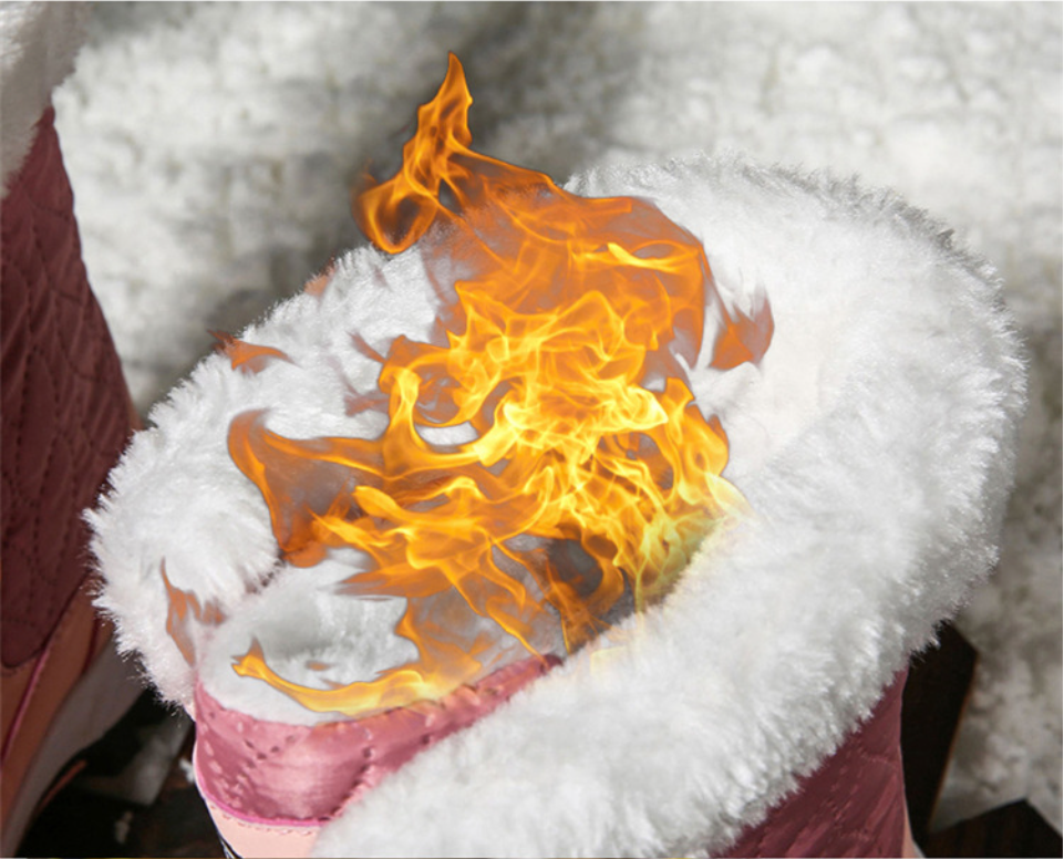 Winter Snow Boots – Women’s Outdoor Travel Waterproof Non-Slip High-Top Cotton Boots