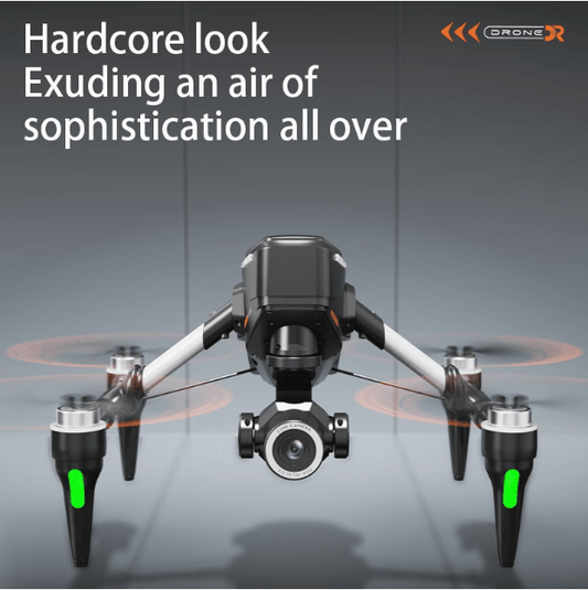 4K HD FPV Drone w/ 4.5” Screen Remote, Digital Transmission, Brushless Motors + 3 Batteries