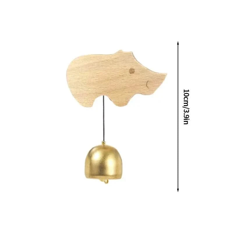 x S29 / as picture Vintage Wooden Door Chime – Classic & Elegant Sound