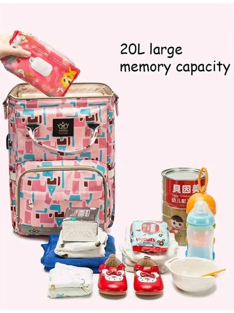 WOW GOODS !! Large Capacity Lightweight Size Mommy Baby Diaper Bag for Baby Things for Babies Large Capacity Maternity Bag