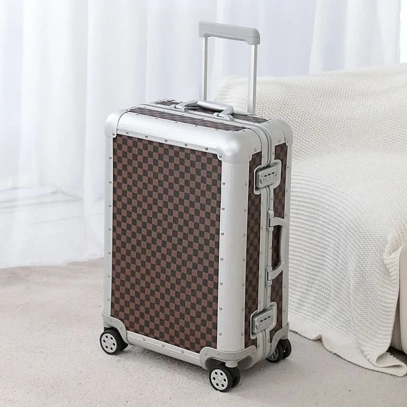 KLQDZMS All-Aluminum Rolling Luggage – Durable, Stylish, and Secure