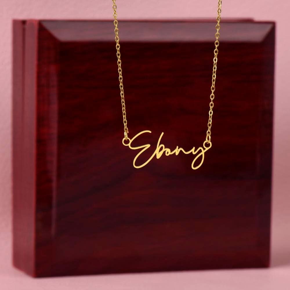 ShineOn Fulfillment Jewelry To My Badass Daughter Custom Name Necklace, Daughter Gift From Dad, Mom, Daughter Jewelry, With Message Card And Gift Box