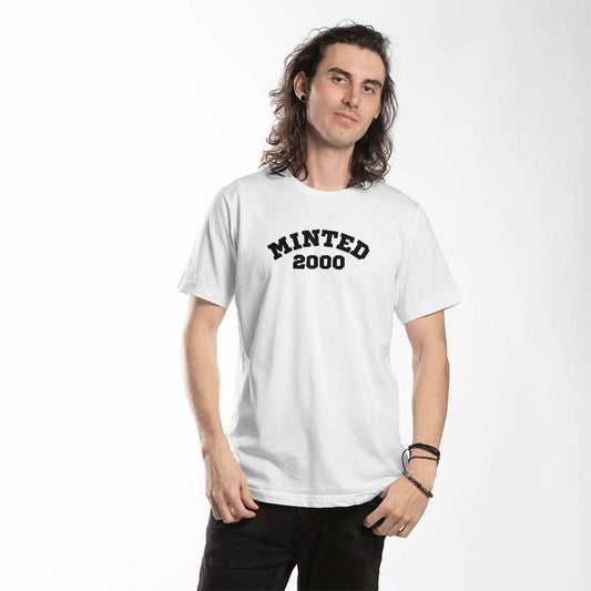 ShineOn Fulfillment Jewelry Vintage Vibes: Minted 2000 Custom-DOB unisex T-Shirt