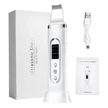 4348 WC VIP Beauty White-gift box Ultrasonic Electric Skin Scrubber Blackhead Removal