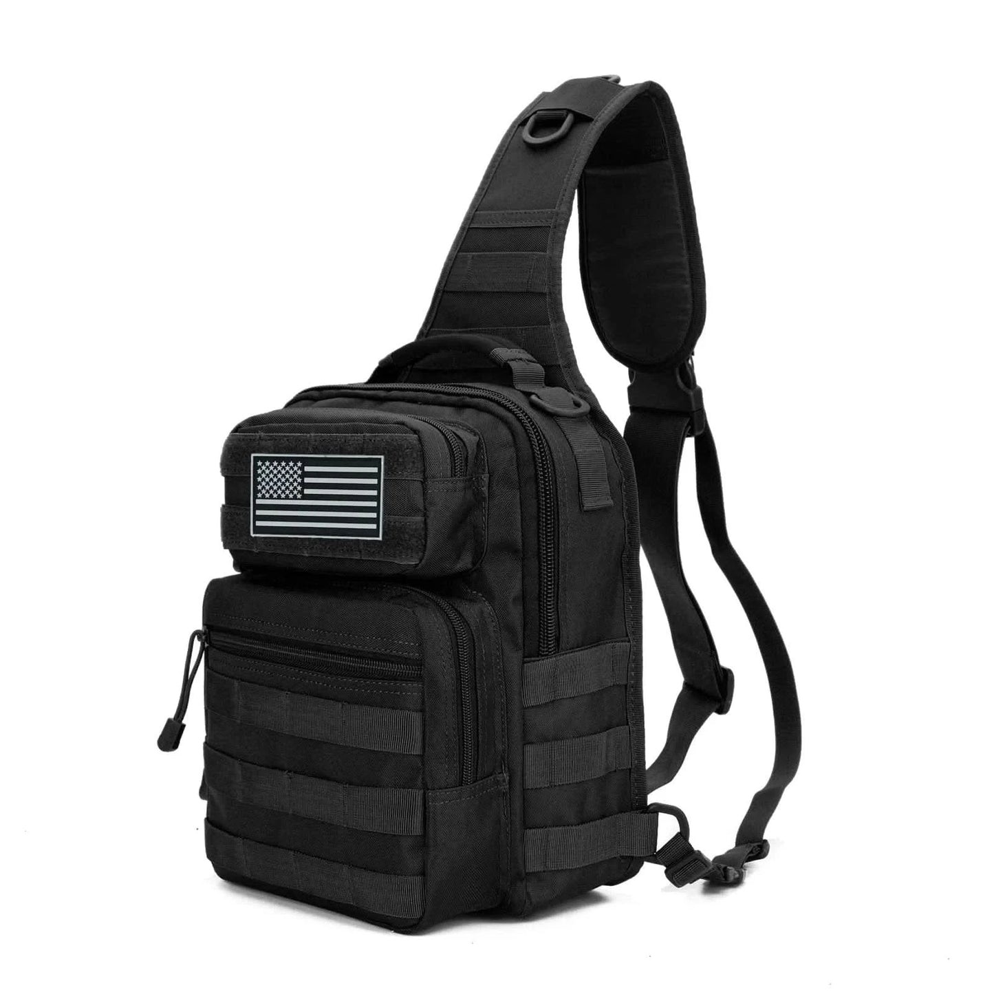 WOW GOODS !! black color Tactical Bag Rover Shoulder Sling Pack Molle Assault Range PackS Diaper Day Bag for Men Traveling, Trekking, Camping