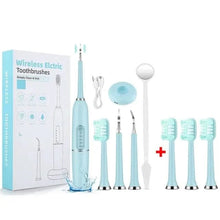 4348 WC VIP Health & Beauty Blue with 3 heads Electric Dental Calculus Remover