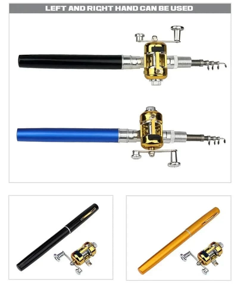 x Pocket-Size Telescopic Fishing Rod – Portable & Lightweight
