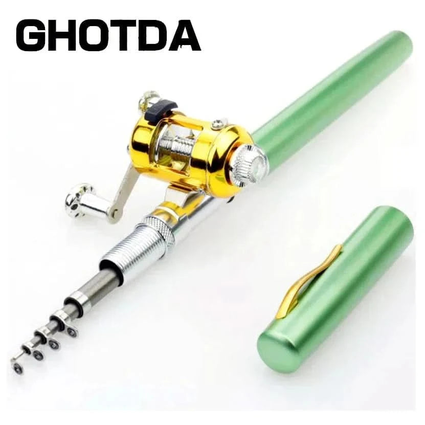 x Pocket-Size Telescopic Fishing Rod – Portable & Lightweight
