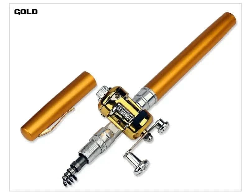 x Pocket-Size Telescopic Fishing Rod – Portable & Lightweight