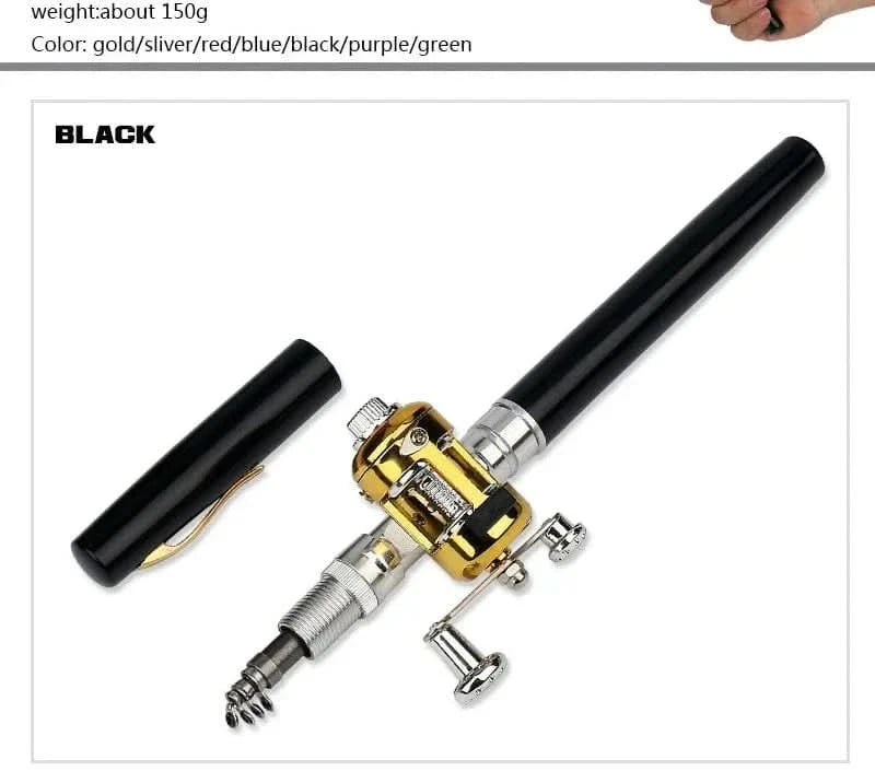 x Pocket-Size Telescopic Fishing Rod – Portable & Lightweight