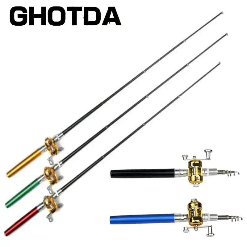 x Pocket-Size Telescopic Fishing Rod – Portable & Lightweight
