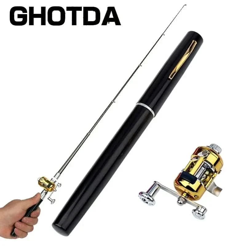 x Pocket-Size Telescopic Fishing Rod – Portable & Lightweight