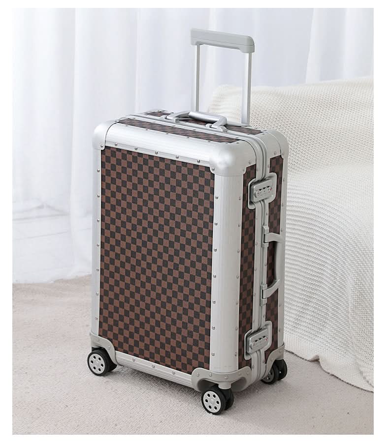 KLQDZMS All-Aluminum Rolling Luggage – Durable, Stylish, and Secure