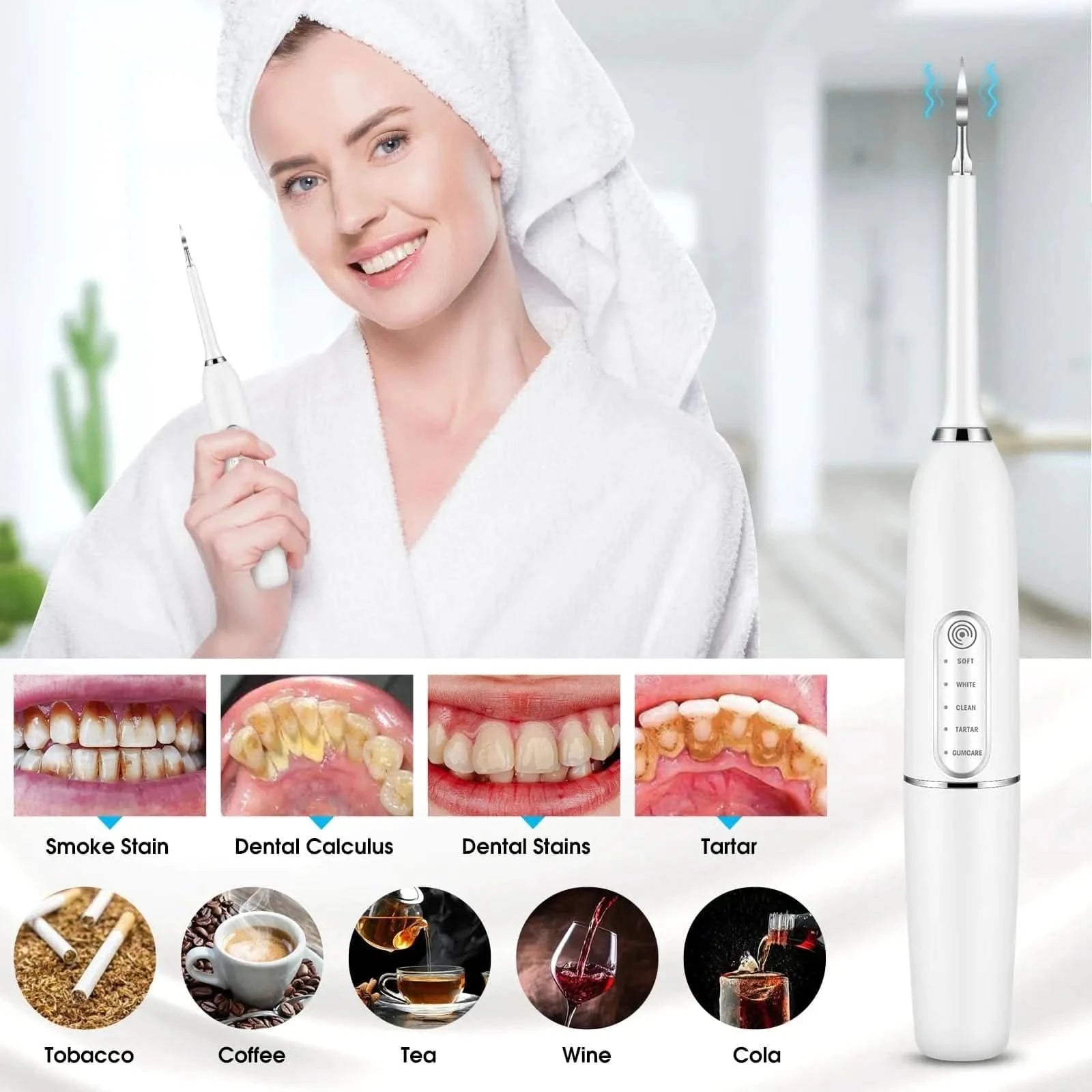 4348 WC VIP Health & Beauty Electric Dental Calculus Remover