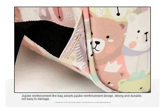 WOW GOODS !! Diaper Bag 25*38CM Baby Diaper Bag Cartoon Print Handbag Waterproof Reusable Diaper Bag Outdoor Travel Stroller Carrying Bag Storage