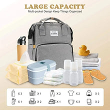 WOW GOODS !! Baby & Child Foldable Diaper Bag Baby Bed Bags Crib Travel  Backpack with Changing Station Insulated Pocket Large Capacity