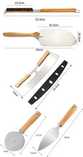 Pizza Oven Accessories Supplies Pizza Wheel Server Oven Brush Pizza Cutter Rocker Pizzas Peel Shovel for  Kitchen Outdoor Grill