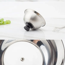 Stainless Steel Frying Pan Covers Barbecue Burgers Sandwiches Steak Round Pot Lids Cover Cookware Cheese Melting Dome
