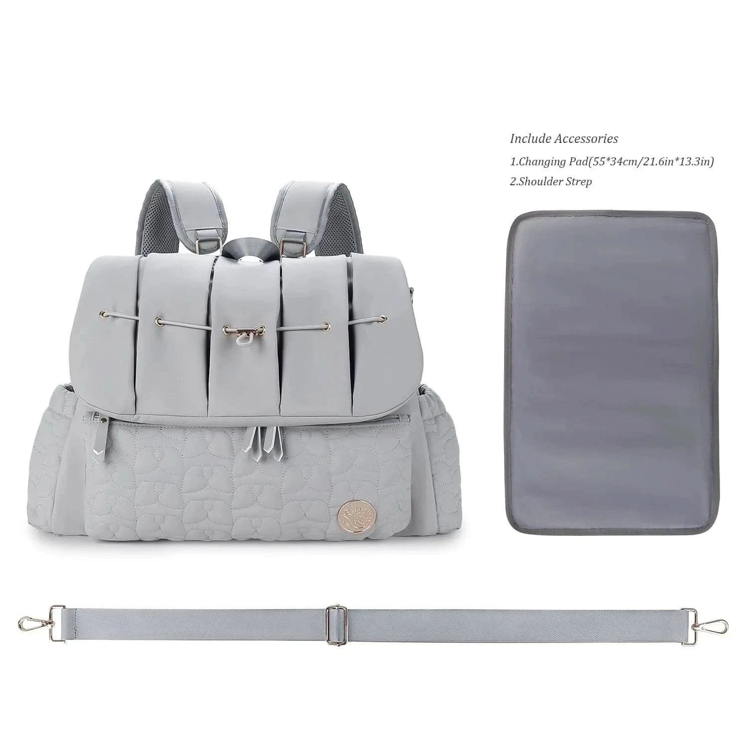 WOW GOODS !! Baby Diaper Bag Backpack For Maternity Nappy Bag Removable Shoulder Straps Fashion Waterproof Mommy Handbag With Changing Pad